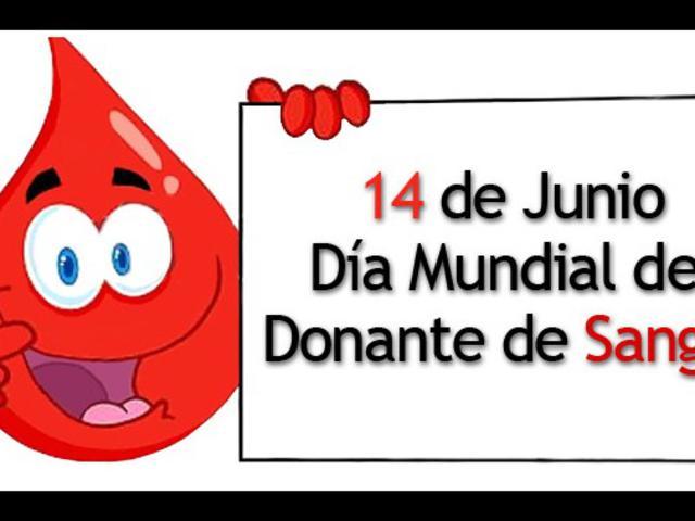 14 de Junio: Día Mundial del Donante de Sangre